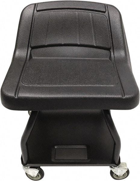 Whiteside - 440 Lb Capacity, 4 Wheel Creeper Seat with Tray - Steel, 15" Long x 25" High x 15" Wide - Industrial Tool & Supply