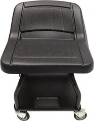 Whiteside - 440 Lb Capacity, 4 Wheel Creeper Seat with Tray - Steel, 15" Long x 25" High x 15" Wide - Industrial Tool & Supply