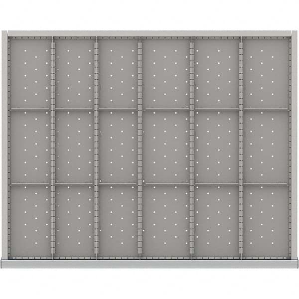 LISTA - 18-Compartment Drawer Divider Layout for 3.15" High Drawers - Industrial Tool & Supply