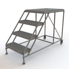 TRI-ARC - Rolling & Wall Mounted Ladders & Platforms Type: Rolling Work Platform Style: Steel Work Platform - Industrial Tool & Supply