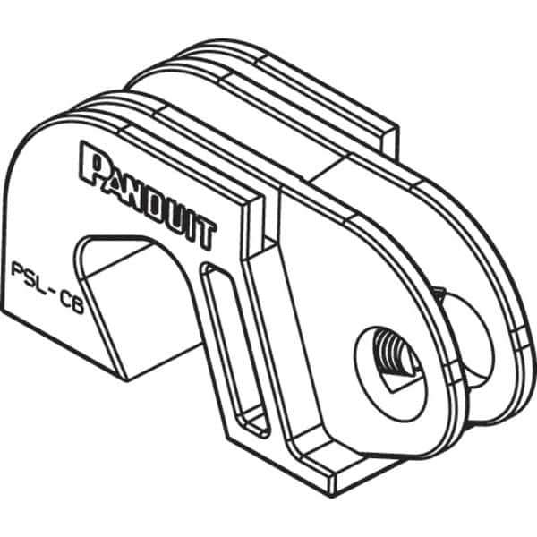 Panduit - Nylon Universal Circuit Breaker Lockout - 11/32 Max Cord Diam, 1 Padlock, 1 Circuit - Industrial Tool & Supply