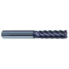 8mm Dia. - 75mm OAL - 5 FL Variable Helix Firex Carbide End Mill - Industrial Tool & Supply