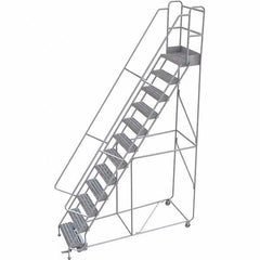 TRI-ARC - Rolling & Wall Mounted Ladders & Platforms Type: Rolling Warehouse Ladder Style: Rolling Safety Ladder - Industrial Tool & Supply