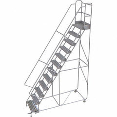 TRI-ARC - Rolling & Wall Mounted Ladders & Platforms Type: Rolling Warehouse Ladder Style: Rolling Safety Ladder - Industrial Tool & Supply