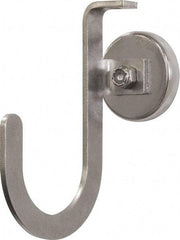 Mag-Mate - 25 Lb Capacity, 2-3/4" Projection, 304 Stainless Steel Magnetic J Hook - 3-7/8" OAL - Industrial Tool & Supply