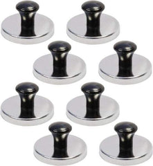 Mag-Mate - 2-1/32" Diam x 2-1/32" Long 1-1/16" Magnet Height, 42 Lb Max Pull Magnetic Print Holder - Round, 1.06" High, 19 Lb Average Magnetic Pull - Industrial Tool & Supply