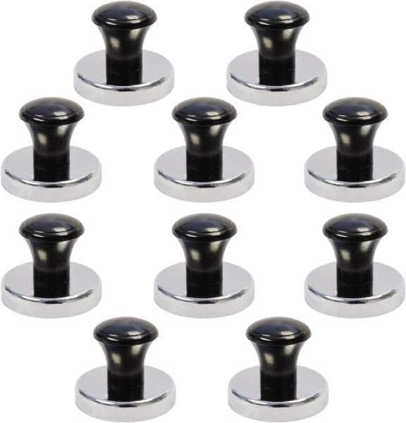 Mag-Mate - 1-13/32" Diam x 1-13/32" Long 1-1/32" Magnet Height, 25 Lb Max Pull Magnetic Print Holder - Round, 1.03" High, 11 Lb Average Magnetic Pull - Industrial Tool & Supply