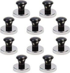 Mag-Mate - 1-13/32" Diam x 1-13/32" Long 1-1/32" Magnet Height, 25 Lb Max Pull Magnetic Print Holder - Round, 1.03" High, 11 Lb Average Magnetic Pull - Industrial Tool & Supply