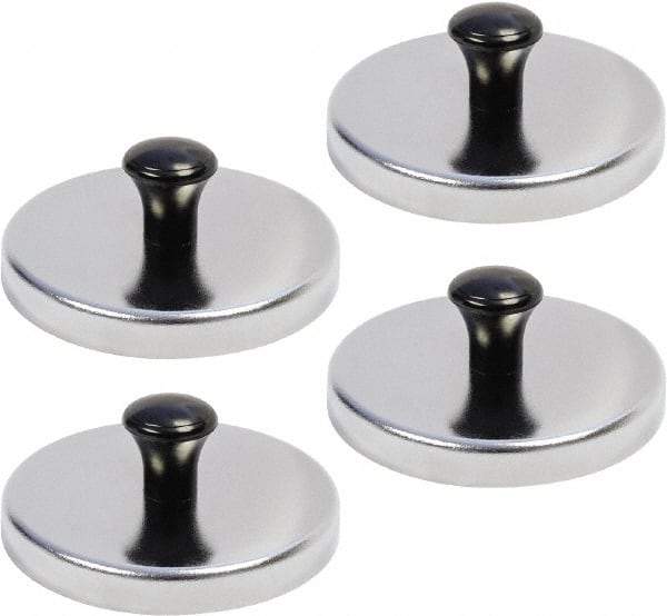 Mag-Mate - 3-3/16" Diam x 3-3/16" Long 1-3/16" Magnet Height, 140 Lb Max Pull Magnetic Print Holder - Round, 1.19" High, 48 Lb Average Magnetic Pull - Industrial Tool & Supply