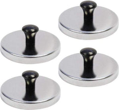 Mag-Mate - 3-3/16" Diam x 3-3/16" Long 1-3/16" Magnet Height, 140 Lb Max Pull Magnetic Print Holder - Round, 1.19" High, 48 Lb Average Magnetic Pull - Industrial Tool & Supply