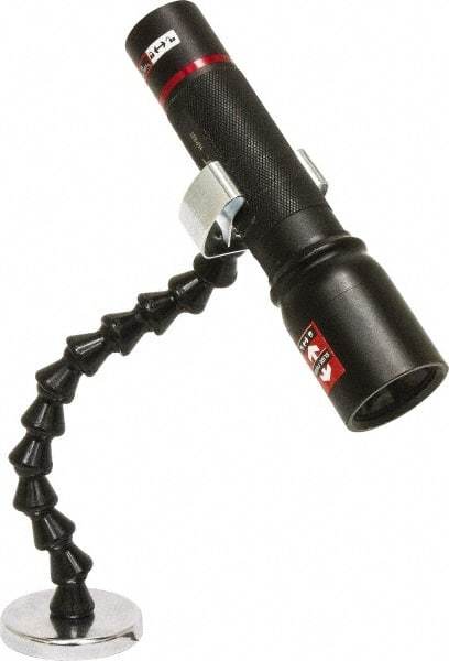 Mag-Mate - Zinc Plated Flexible Flashlight Holder - Compatible with Maglite Batteries - Industrial Tool & Supply