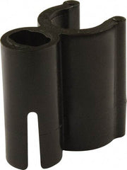 Mag-Mate - 3/8 Hose OD, Tube Support Clip Strip - Black, 1 Slot, 1-1/2" OAL, Use with 3/8" Hose - Industrial Tool & Supply