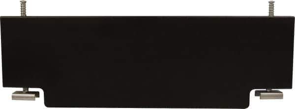 Mag-Mate - 2' Wide x 0.69' High, Stainless Steel Vertical Wind Welding Barricade - Black - Industrial Tool & Supply