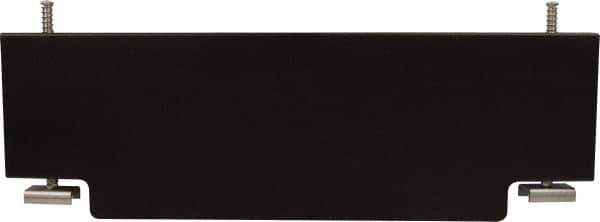 Mag-Mate - 3' Wide x 0.69' High, Stainless Steel Vertical Wind Welding Barricade - Black - Industrial Tool & Supply