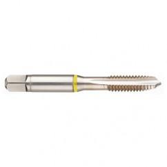 M10x1.5 6H 3-Flute Cobalt Yellow Ring Spiral Point Plug Tap-Bright - Industrial Tool & Supply