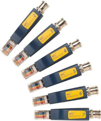 Fluke Networks - Blue Electrical Test Equipment Identifier Kit - Use with Microscanners2 Cable Testers - Industrial Tool & Supply