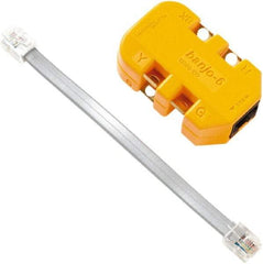 Fluke Networks - Yellow Electrical Test Equipment Modular Adapter - Use with Telephone Test Sets - Industrial Tool & Supply