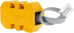 Fluke Networks - Yellow Electrical Test Equipment Modular Adapter - Use with Telephone Test Sets - Industrial Tool & Supply