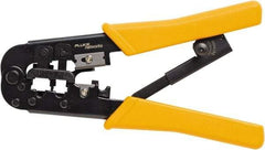 Fluke Networks - 1 Piece, Terminal Crimper & Wire Cutter - Comes in Clam Shell - Industrial Tool & Supply