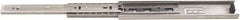 Sugatsune - 18" Slide Length, 18" Travel Length, 304 Stainless Steel Ball Bearing Slide - 100 Lb Capacity at Full Extension, Stainless Finish - Industrial Tool & Supply