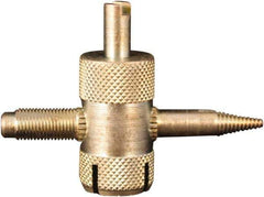 Milton - 4-Way Valve Tool - For Large Bore Tire Valves - Industrial Tool & Supply
