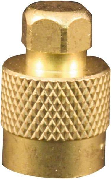 Milton - Screwdriver Type Valve Cap - For Large Bore Tire Valves - Industrial Tool & Supply