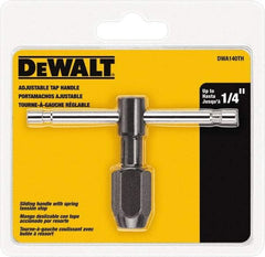 DeWALT - Tap Wrenches Minimum Tap Size Compatibility (Inch): 1/4 Maximum Tap Size Compatibility (Inch): 1/4 - Exact Industrial Supply