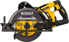 DeWALT - 60 Volt, 7-1/4" Blade, Cordless Circular Saw - 5,800 RPM, Lithium-Ion Batteries Not Included - Industrial Tool & Supply