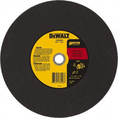 DeWALT - 16" 24 Grit Aluminum Oxide Cutoff Wheel - 5/32" Thick, 1" Arbor, 4,700 Max RPM, Use with Chop Saws - Industrial Tool & Supply