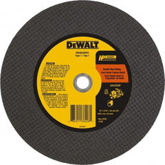 DeWALT - 16" 24 Grit Silicon Carbide Cutoff Wheel - 5/32" Thick, 20mm Arbor, 4,700 Max RPM, Use with Chop Saws - Industrial Tool & Supply