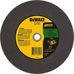 DeWALT - 16" 24 Grit Aluminum Oxide Cutoff Wheel - 5/32" Thick, 20mm Arbor, 4,700 Max RPM, Use with Chop Saws - Industrial Tool & Supply