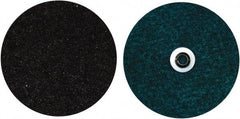 Norton - 7" Coarse Grade Aluminum Oxide Deburring Disc - 5/8-11 Threaded Center Hole, Quick Change Connection, Blue, 85,000 Max RPM - Industrial Tool & Supply