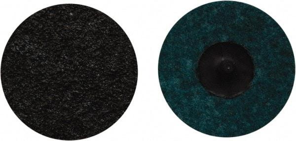 Norton - 3" Disc Diam, Aluminum Oxide Quick Change Disc - Type R Attaching System, Nonwoven, Blue, Coarse Grade, 18,000 RPM - Industrial Tool & Supply