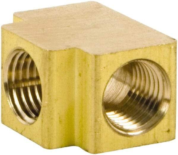 Stanley Bostitch - 1/4 Female Thread, Brass Industrial Pipe Female Tee - FPT x FPT x FPT - Industrial Tool & Supply