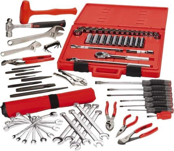 Proto - 77 Piece 3/8 & 1/2" Drive Master Tool Set - Comes in Tool Box - Industrial Tool & Supply