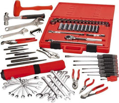 Proto - 77 Piece 3/8 & 1/2" Drive Master Tool Set - Comes in Tool Box - Industrial Tool & Supply