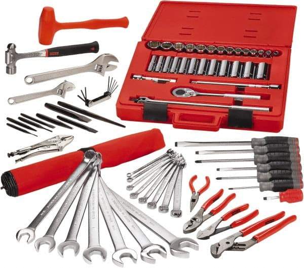 Proto - 78 Piece 1/2" Drive Master Tool Set - Comes in Tool Box - Industrial Tool & Supply