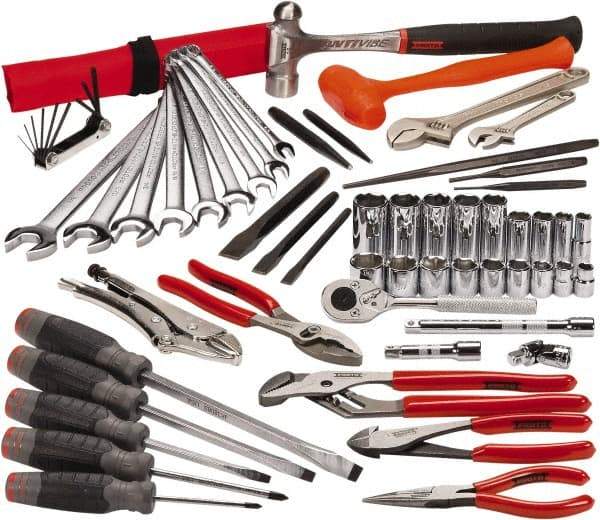 Proto - 62 Piece 3/8" Drive Master Tool Set - Comes in Tool Box - Industrial Tool & Supply