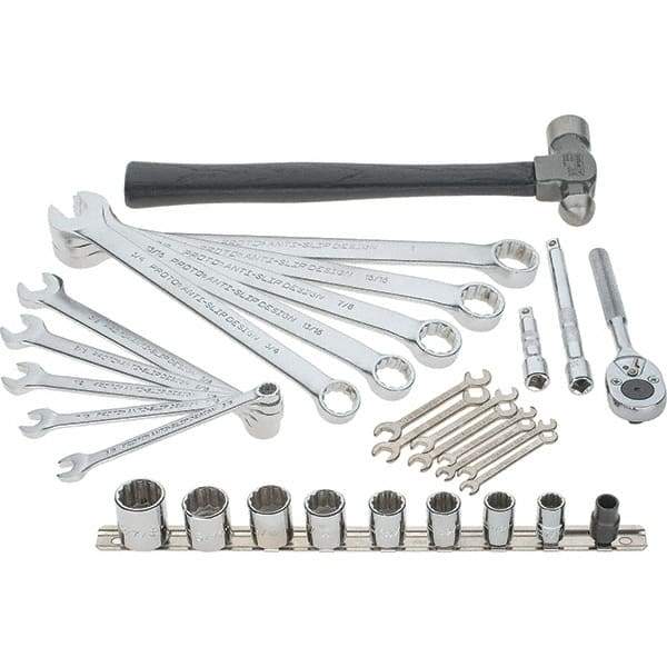 Proto - 33 Piece 3/8 & 1/2" Drive Master Tool Set - Comes in Tool Chest - Industrial Tool & Supply