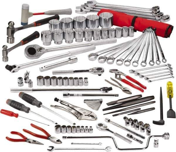 Proto - 92 Piece 3/8, 1/2 & 3/4" Drive Master Tool Set - Comes in Top Chest - Industrial Tool & Supply