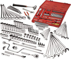 Proto - 179 Piece 1/4 & 3/8" Drive Master Tool Set - Comes in Roller Cabinet - Industrial Tool & Supply