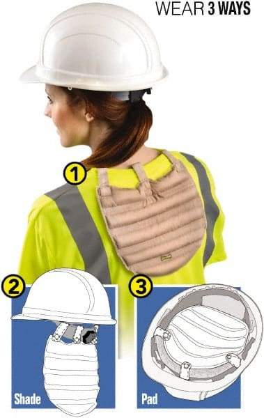 OccuNomix - Size Universal, Cooling Pad - Khaki Solid Pattern, Cotton - Industrial Tool & Supply