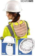 OccuNomix - Size Universal, Cooling Pad - Khaki Solid Pattern, Cotton - Industrial Tool & Supply