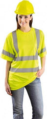 OccuNomix - Size L, Hi-Viz Yellow, High Visibility, Short Sleeve T-Pocket, - 1 Pocket, Polyester - Industrial Tool & Supply