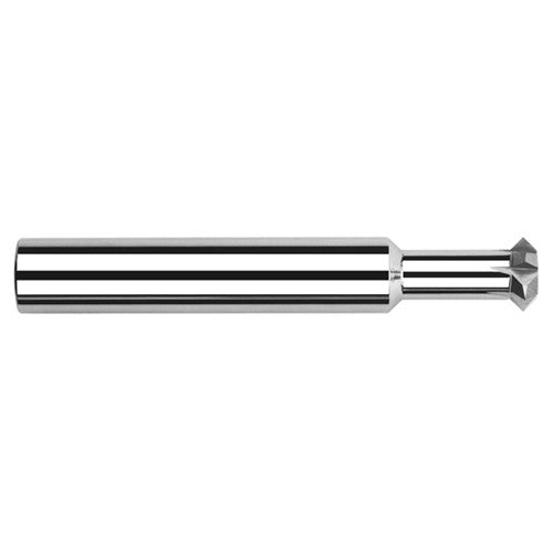 Double Angle Shank Cutters - 0.0620″ (1/16″) Cutter Diameter × 0.0310″ (1/32″) Width × 0.0620″ (1/16″) Neck Length Carbide Double Angle Shank Cutter, 2 Flutes
