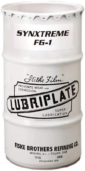 Lubriplate - 120 Lb Drum Calcium Extreme Pressure Grease - Tan, Extreme Pressure, Food Grade & High/Low Temperature, 440°F Max Temp, NLGIG 1, - Industrial Tool & Supply