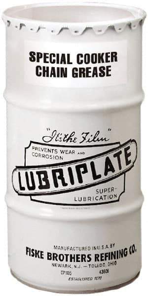 Lubriplate - 120 Lb Drum Petroleum General Purpose Grease - White, Food Grade, 400°F Max Temp, NLGIG 2-1/2, - Industrial Tool & Supply