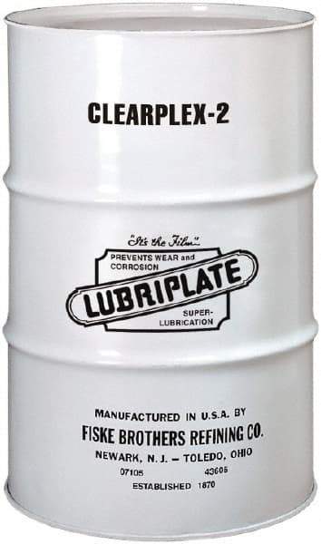 Lubriplate - 400 Lb Drum Aluminum Medium Speeds Grease - Translucent, Food Grade, 400°F Max Temp, NLGIG 2, - Industrial Tool & Supply