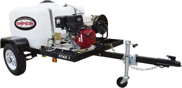 Simpson - Gas, 11.7 hp, 4,200 psi, 4 GPM, Cold Water Pressure Washer - CAT Triplex, 100' x 3/8" Hose - Industrial Tool & Supply