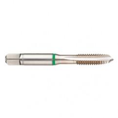 M20x2.5 6H 4-Flute Cobalt Green Ring Spiral Point Plug Tap-Bright - Industrial Tool & Supply